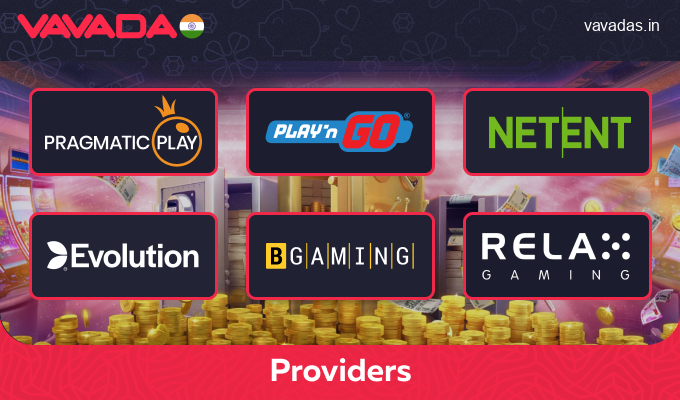 Top providers featured on Vavada Casino India platform