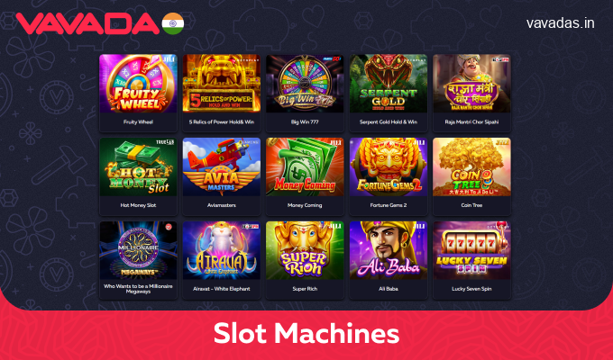 Play online slot machines at Vavada Casino with high RTP