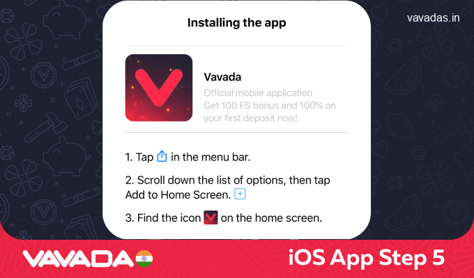 Confirm the app download, step 5